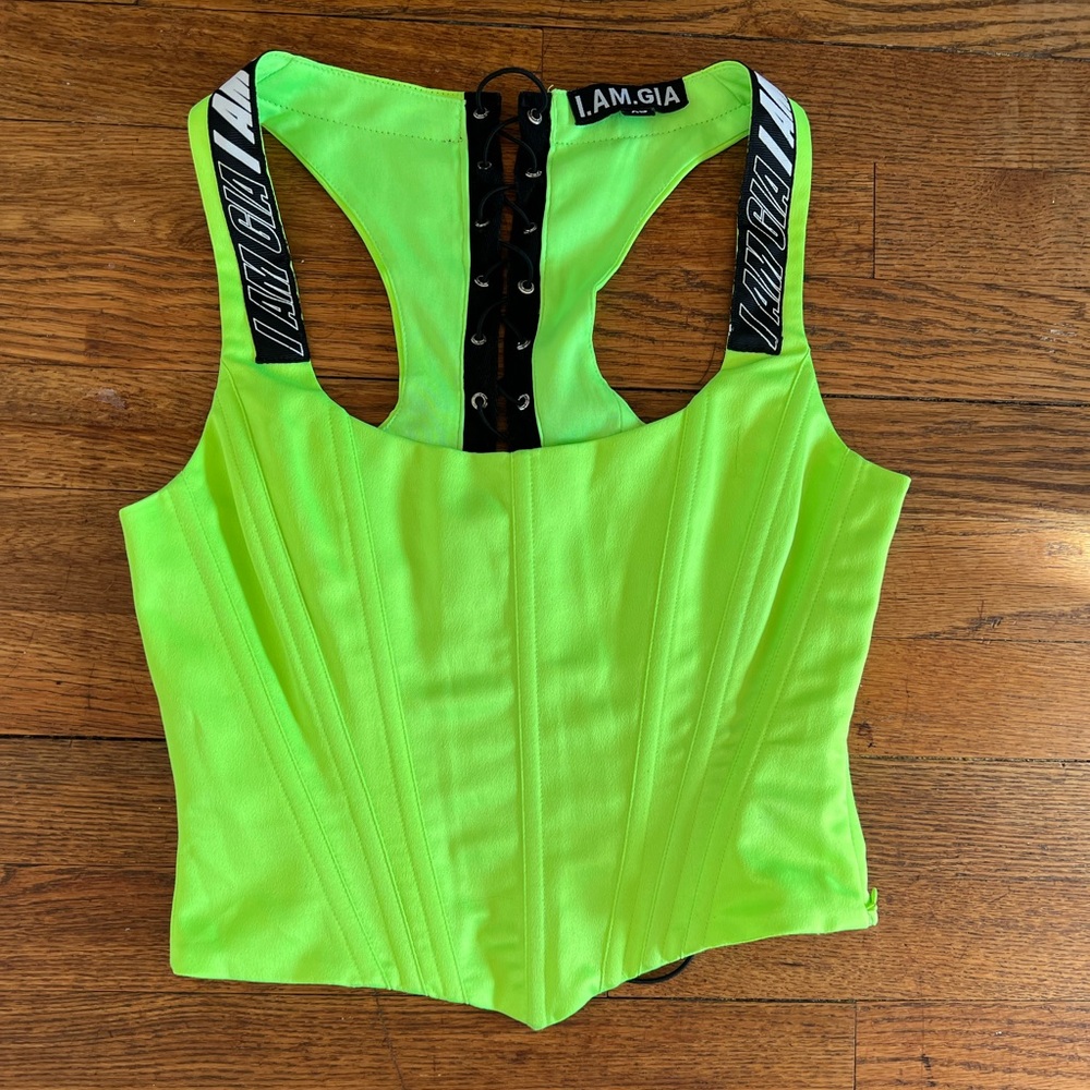 I am Gia neon Siobhan corset